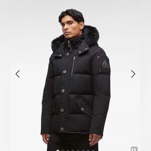 Brand new Moose knuckles 3Q- Men, Fox fur, Size M and XL , Black /Black fur